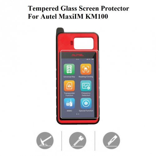 Tempered Glass Screen Protector Cover for Autel MaxiIM KM100